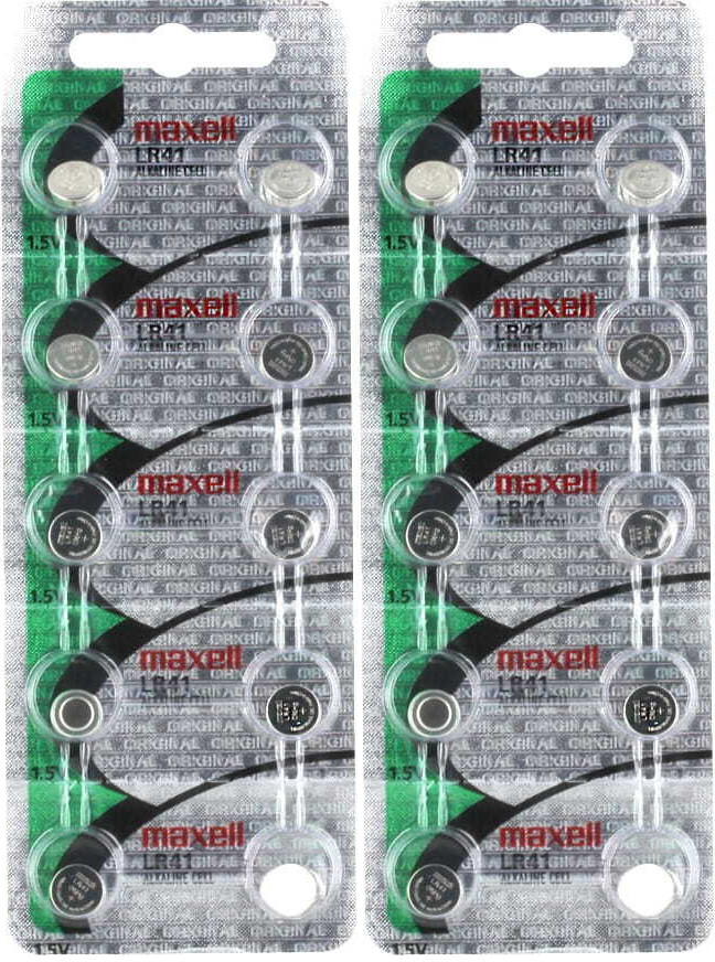 2x Bateria alkaliczna Maxell, LR41, 10 sztuk