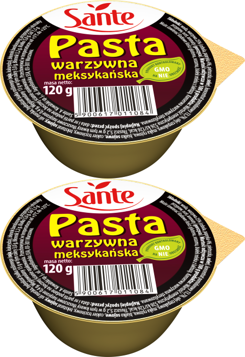 2x Pasta warzywna Sante Meksykańska, 120g