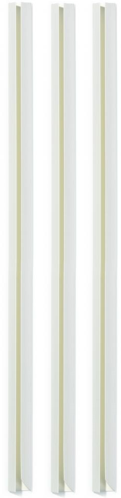 3x grzbiety wsuwane Durable, 12mm, do 100 kartek, 1 sztuka, biały