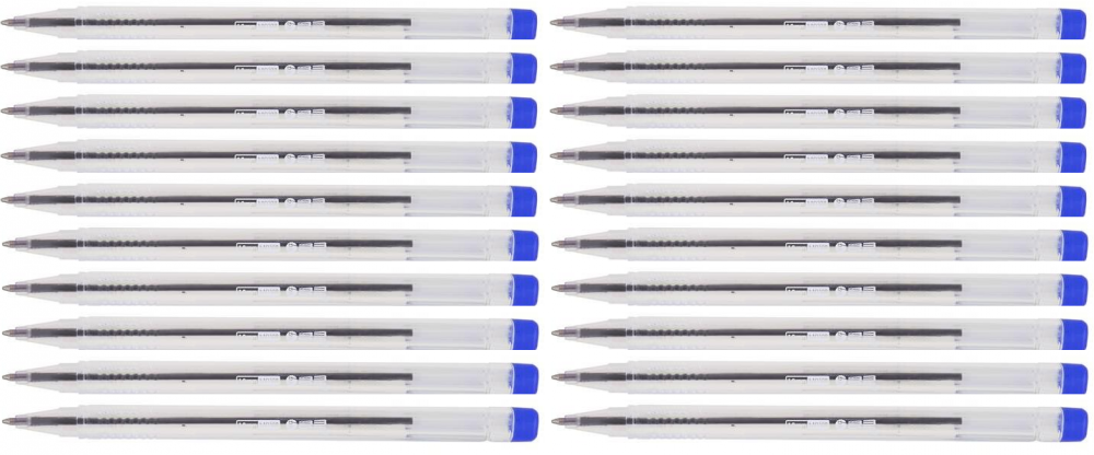 20x Długopis biurowy MemoBe, 1mm, niebieski
