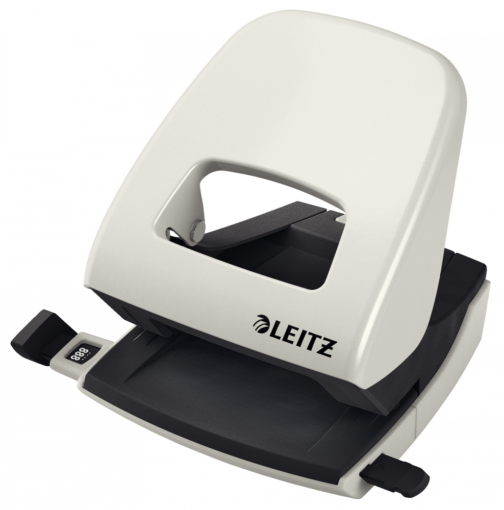 Dziurkacz Leitz New NeXXt, duży, do 30 kartek, szary