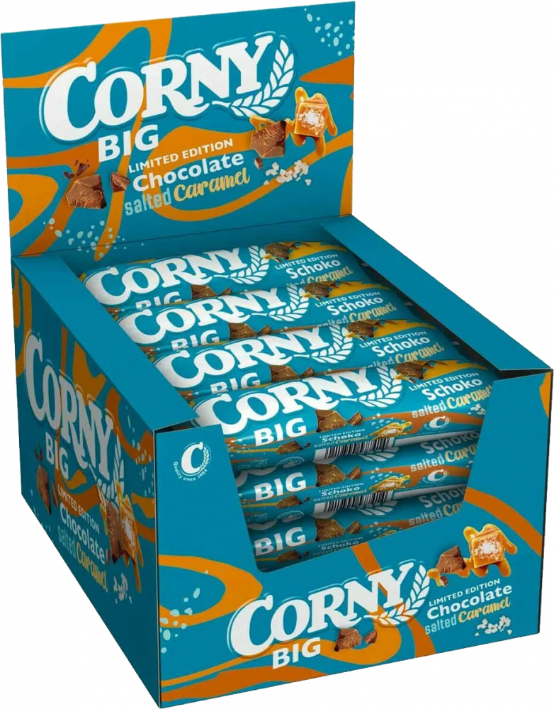24x Baton zbożowy Corny Big ze słonym karmelem, 40g