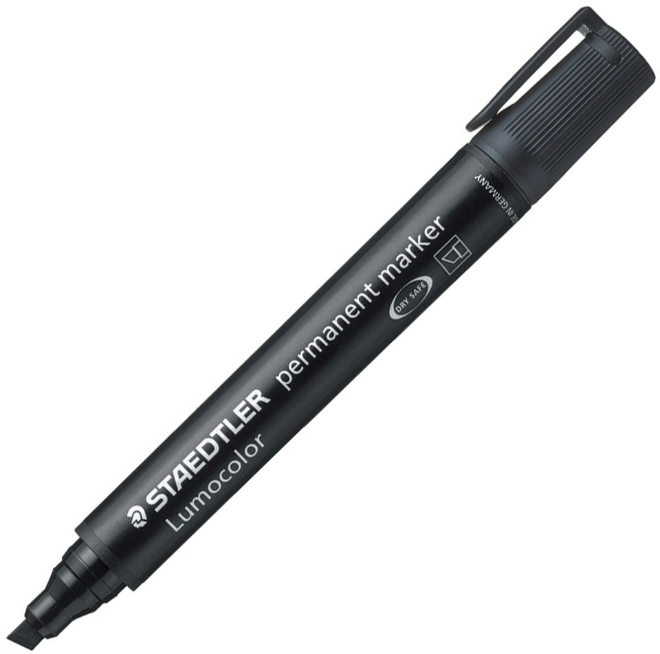 Marker permanentny Staedtler Lumocolor 350, ścięta, 5mm, czarny