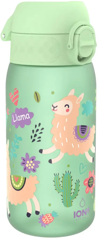 Bidon ION8 Lama, recyclon/tritan, 350ml, zielony
