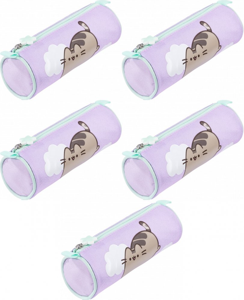 5x Piórnik Pusheen Violet, tuba, bez wyposażenia