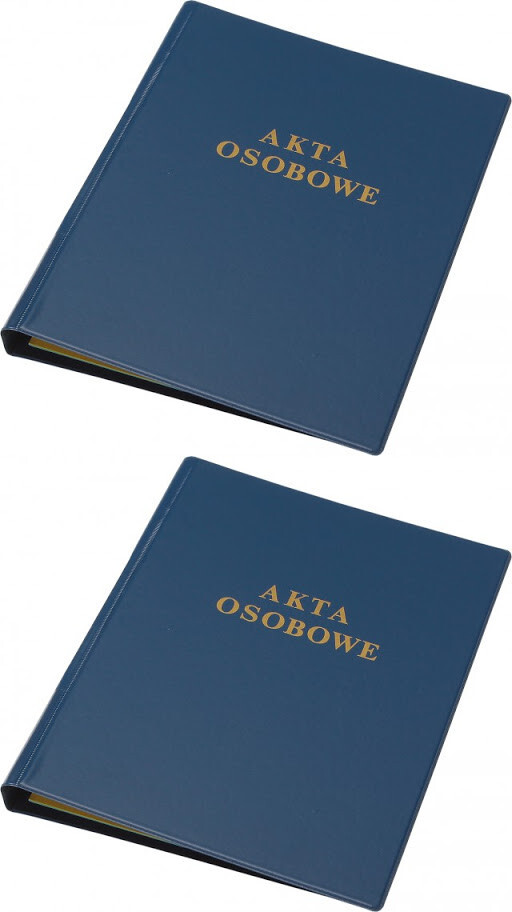 2x Teczka do akt osobowych Panta Plast, A4, PVC, granatowy