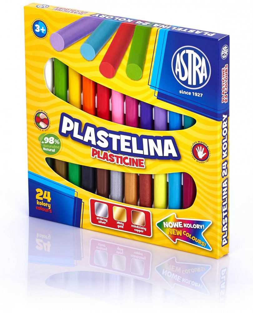 Plastelina Astra, 24 kolory