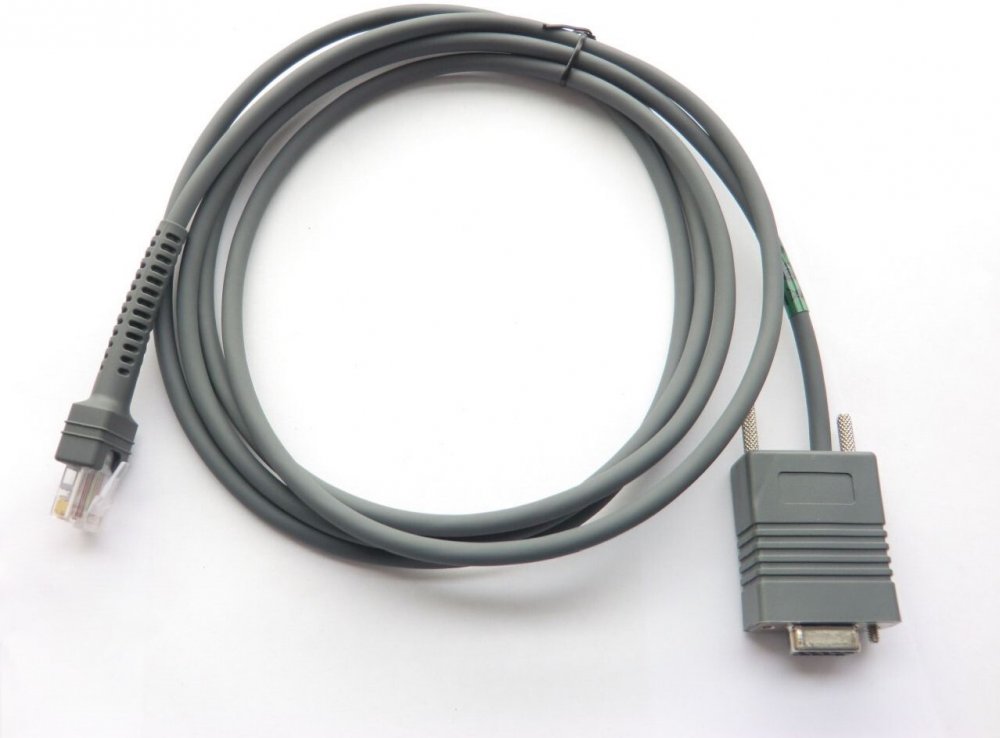 Kabel szeregowy Zebra RS232, 2.1m, szary