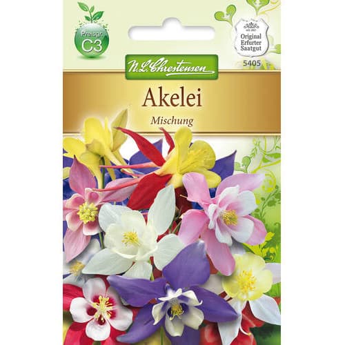 1 pac, Căldărușă (Aquilegia), mix multicolor - Semințe: Mod de ambalare: 1 pac