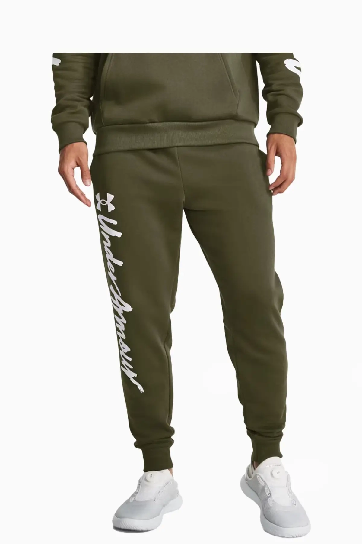 Spodnie Under Armour Rival Fleece Graphic - Zielony