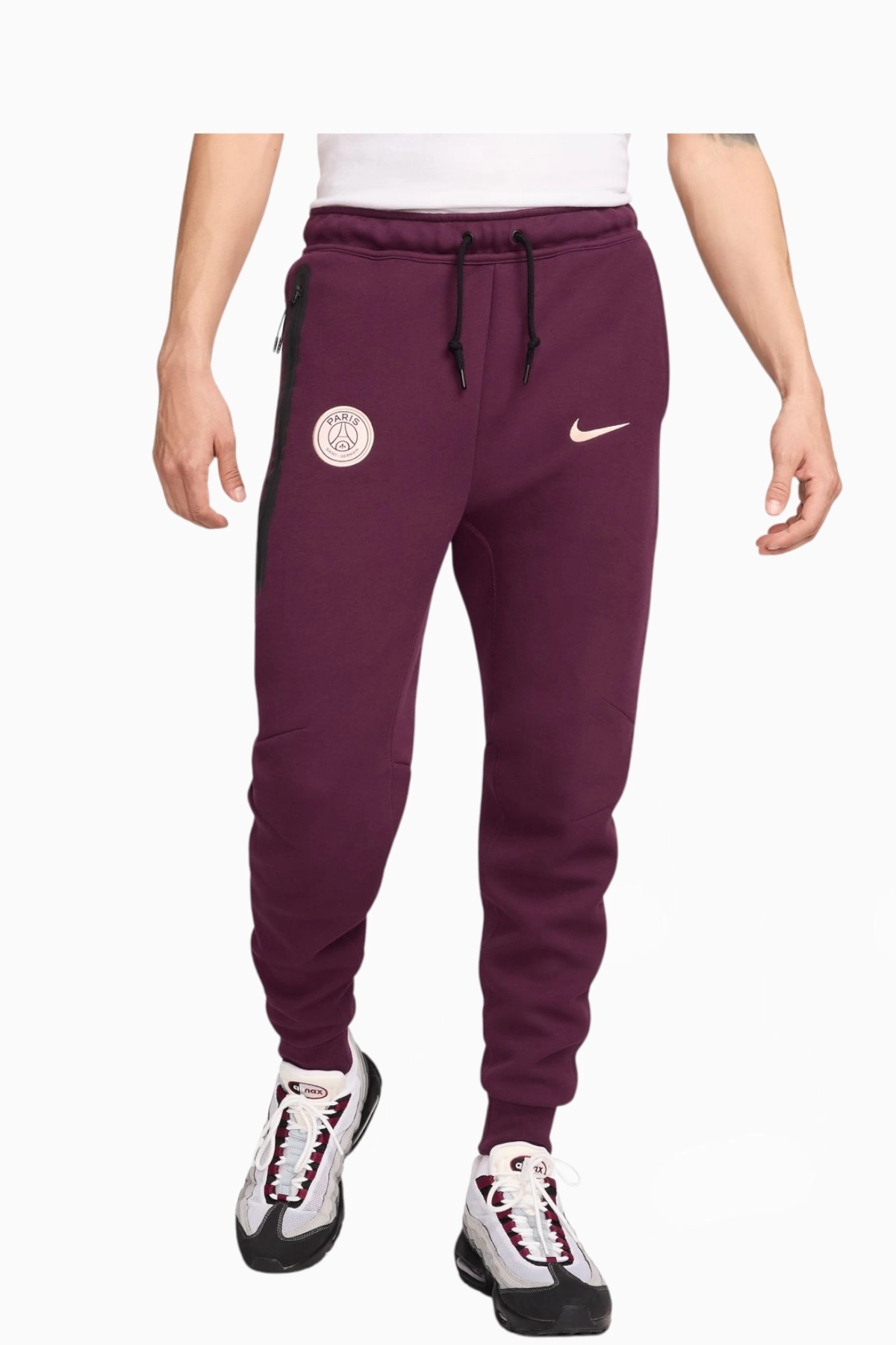 Spodnie Nike PSG 24/25 Tech Fleece - Bordowy