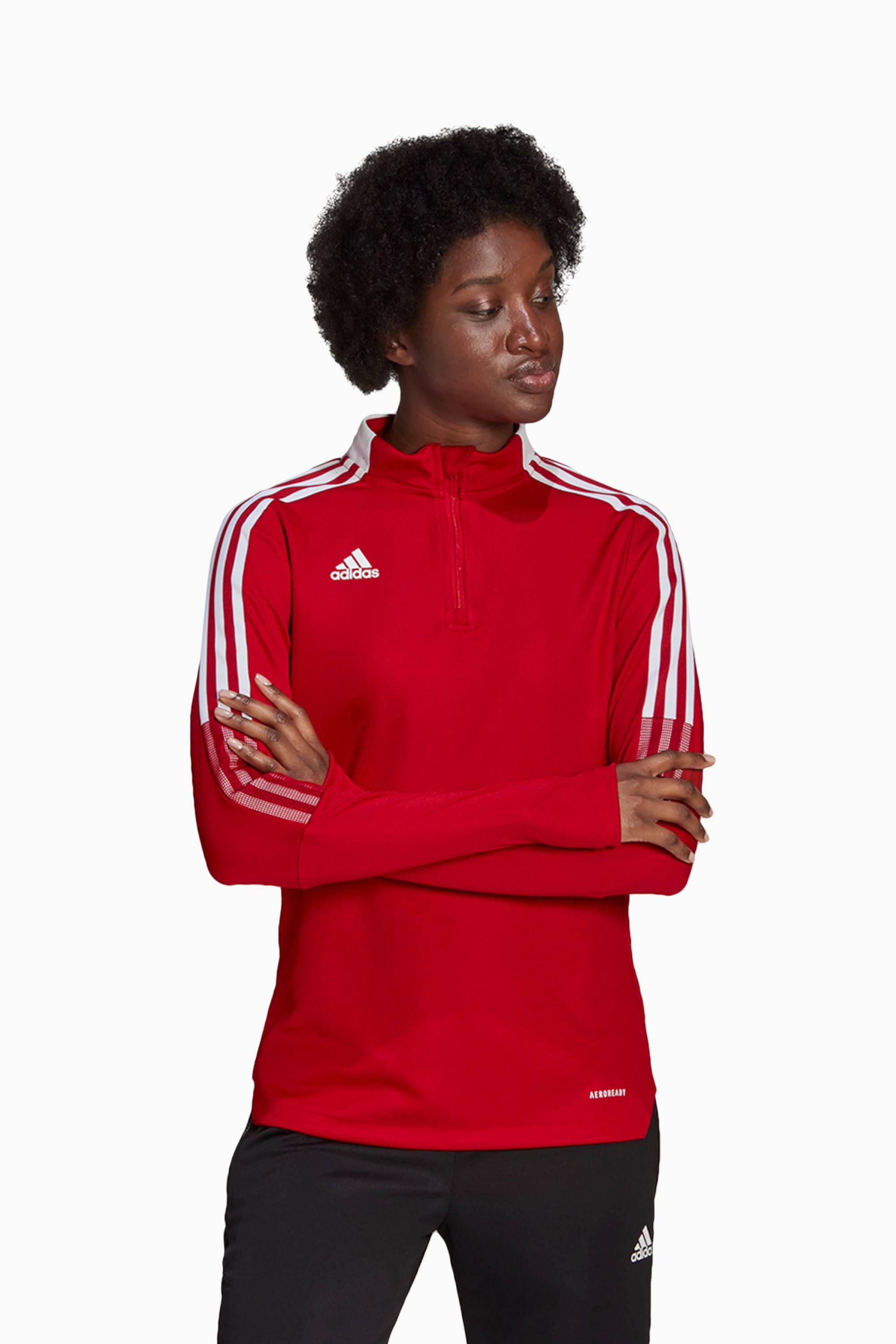 Bluza adidas Tiro 21 Training Top Damska - Czerwony