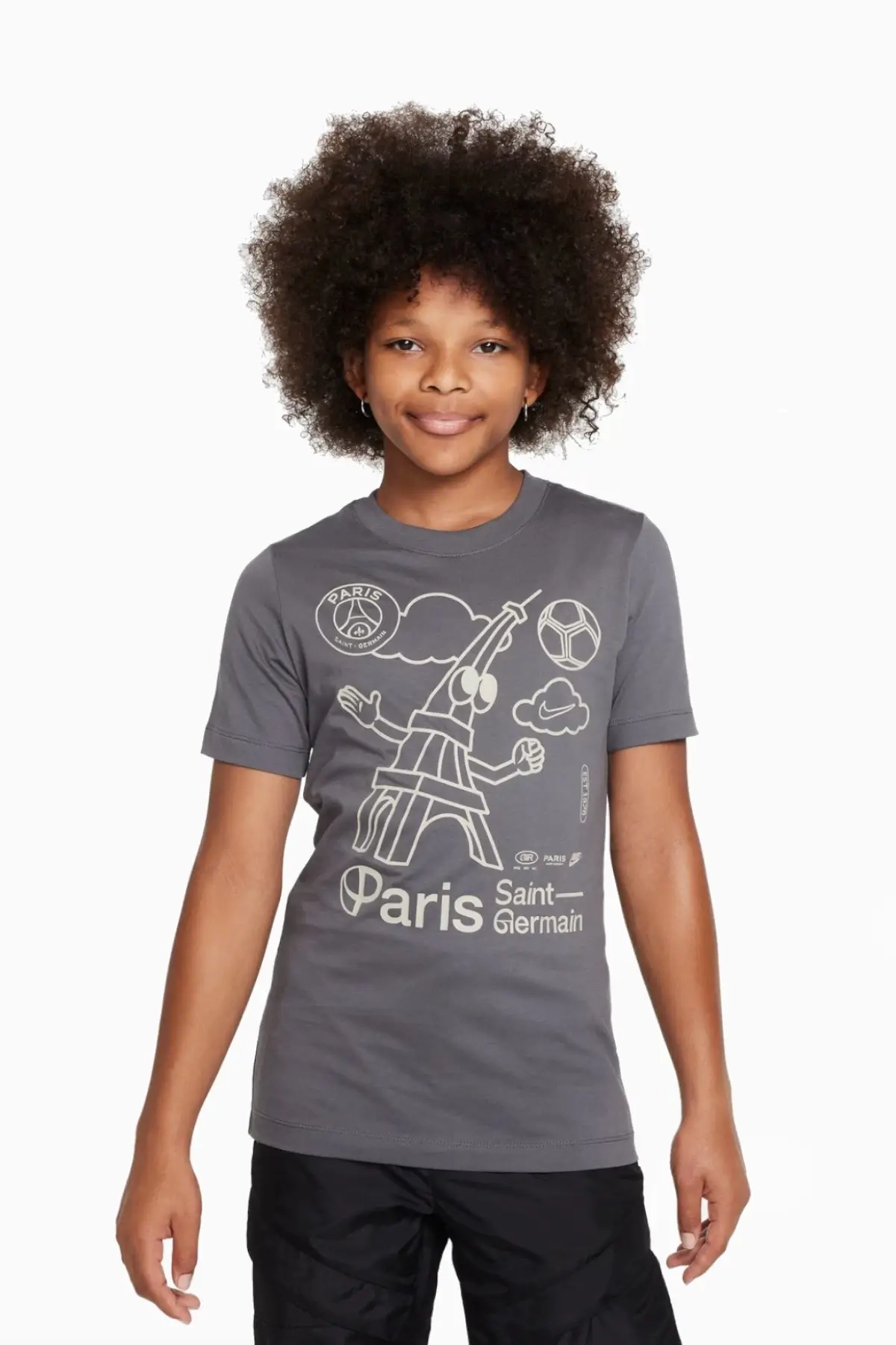 Koszulka Nike PSG 23/24 Air Junior - Szary