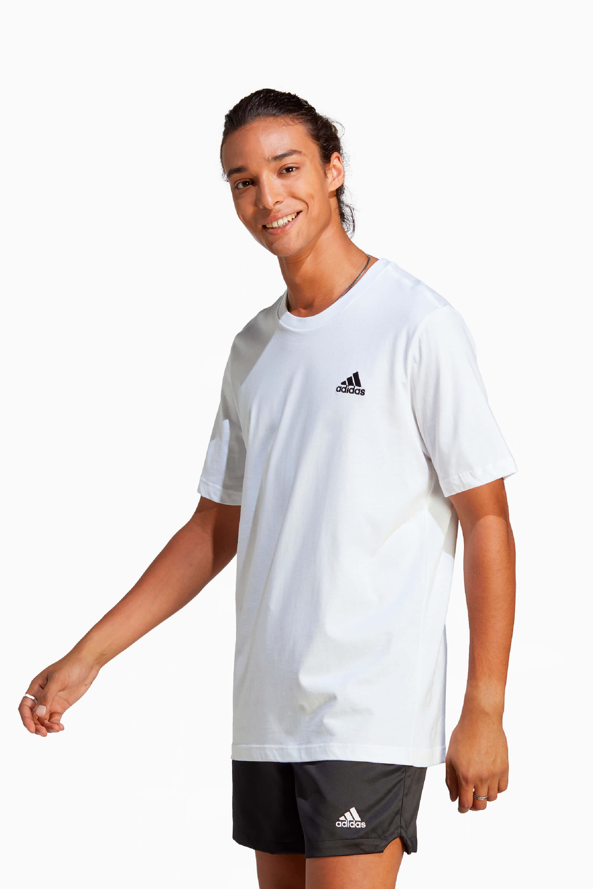 Koszulka adidas Essentials Single - Biały