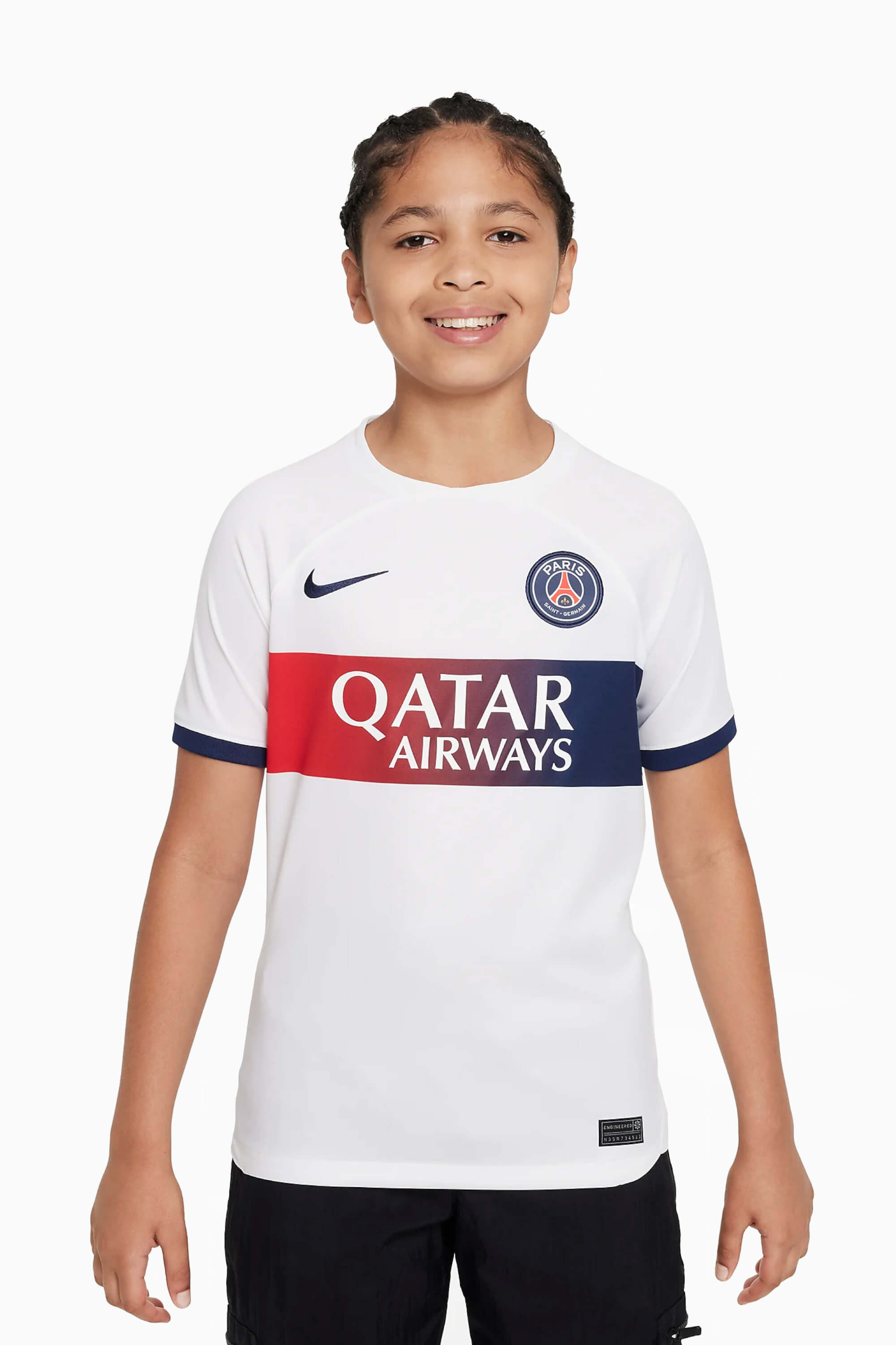 Koszulka Nike PSG 23/24 Wyjazdowa Stadium Junior - Biały
