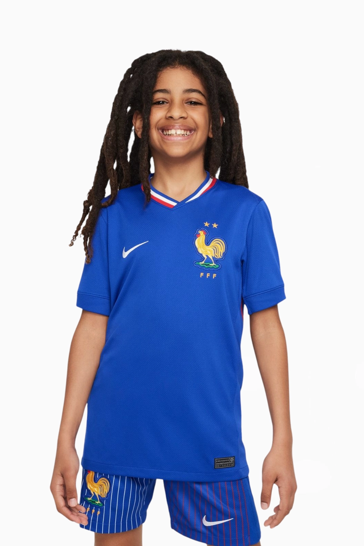 Koszulka Reprezentacji Francji Nike 2024 Domowa Stadium Junior - Niebieski