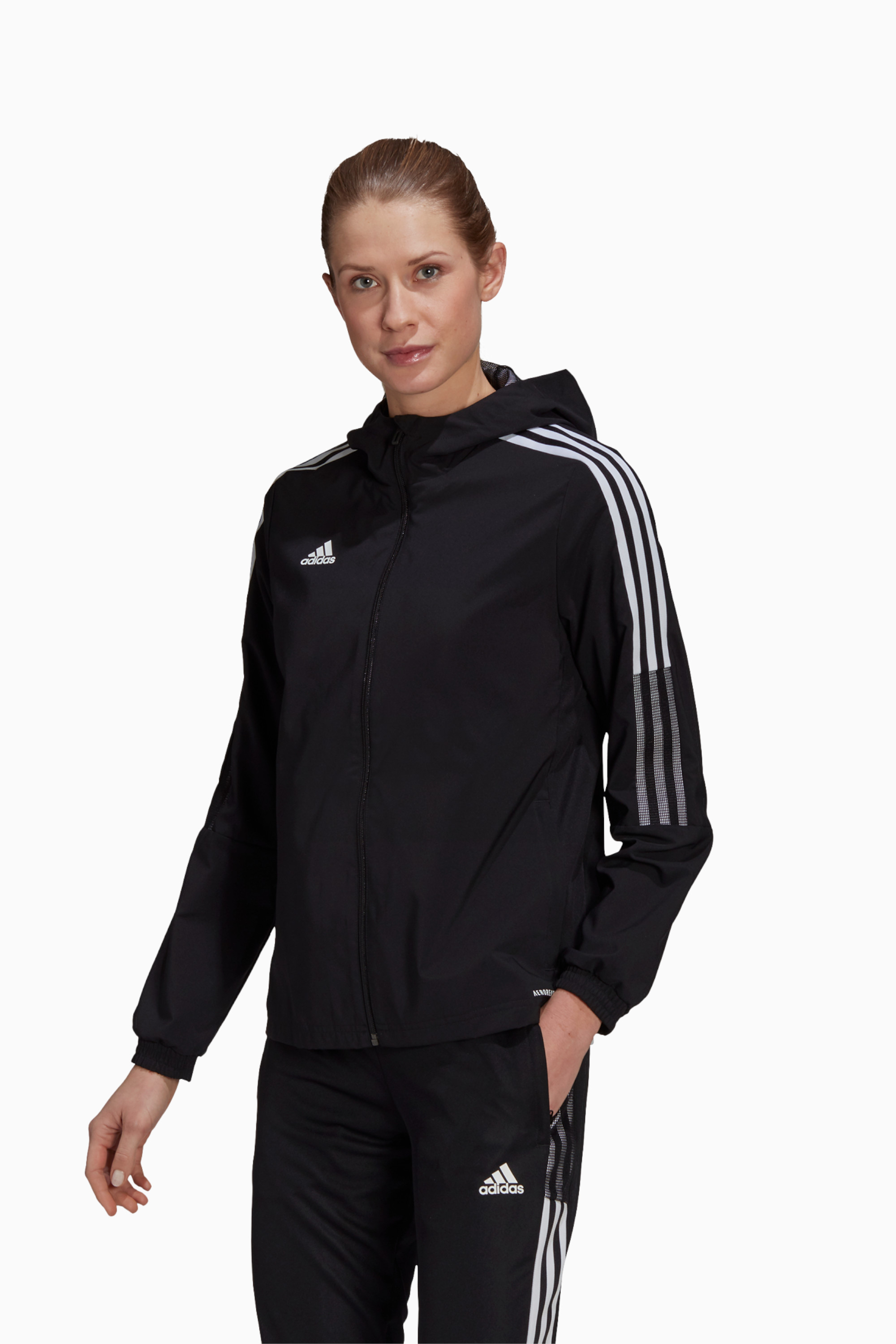 Kurtka adidas Tiro 21 Windbreaker Damska - Czarny