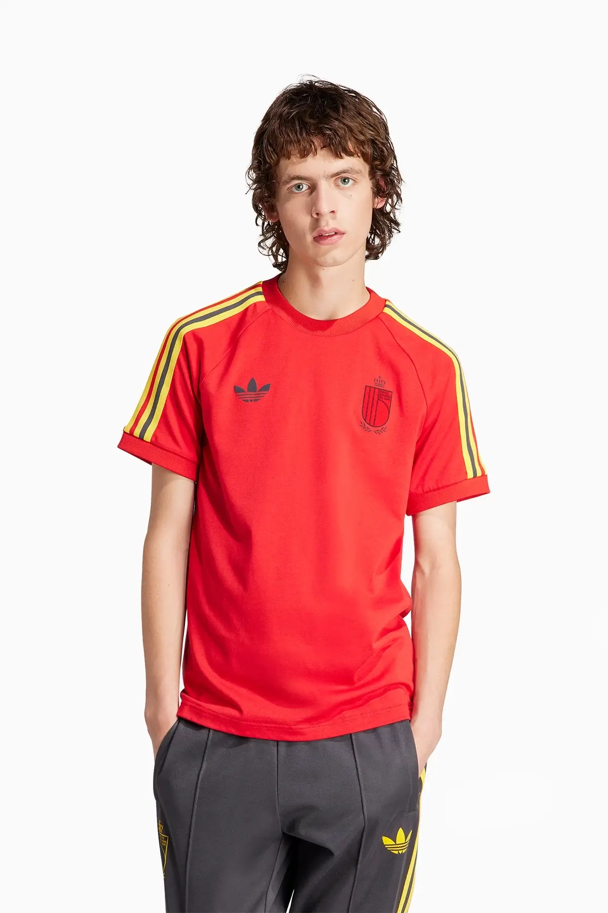 Koszulka Reprezentacji Belgii adidas Adicolor 3S - Czerwony
