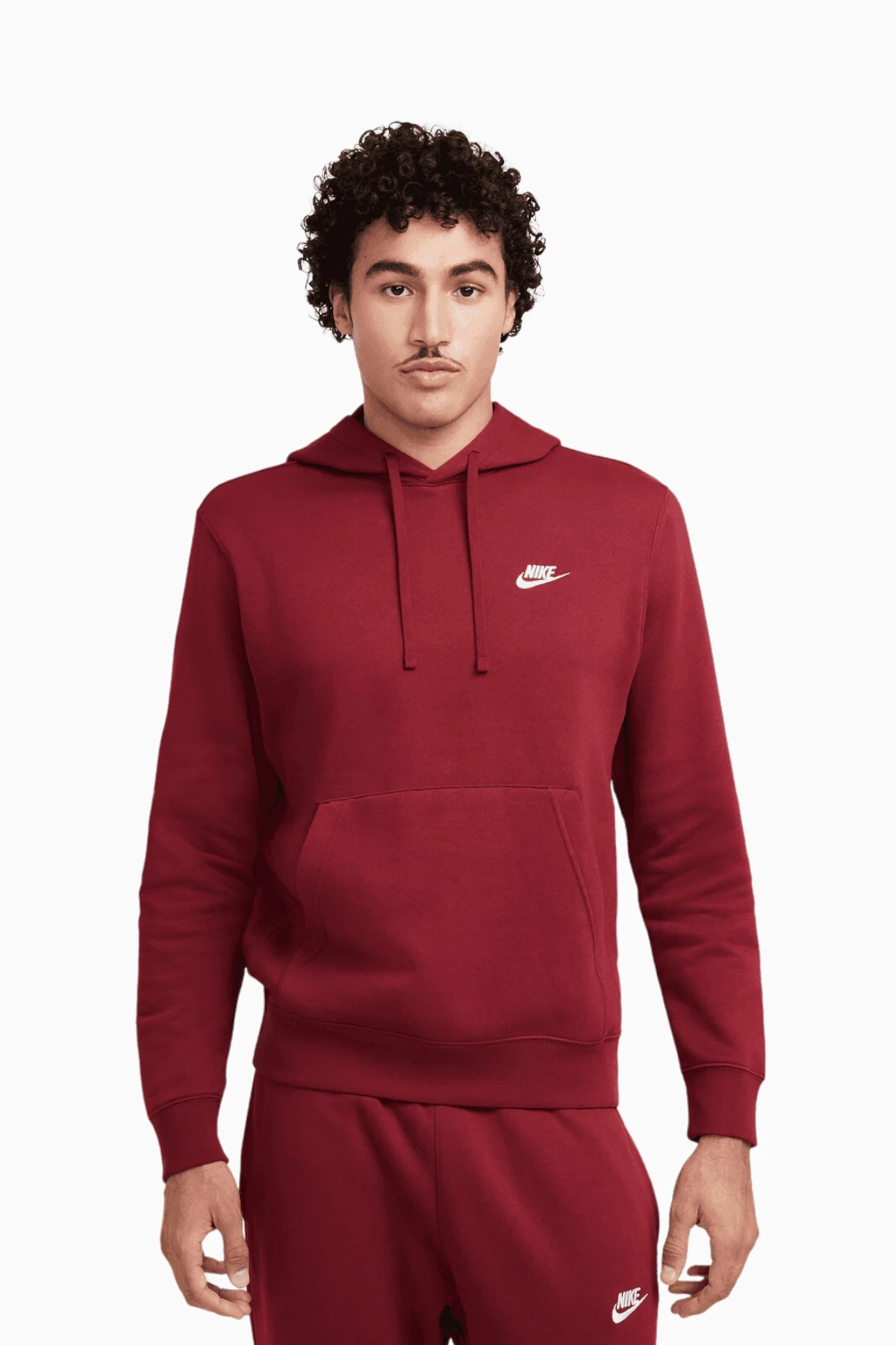 Bluza z kapturem Nike Sportswear Club Fleece - Czerwony