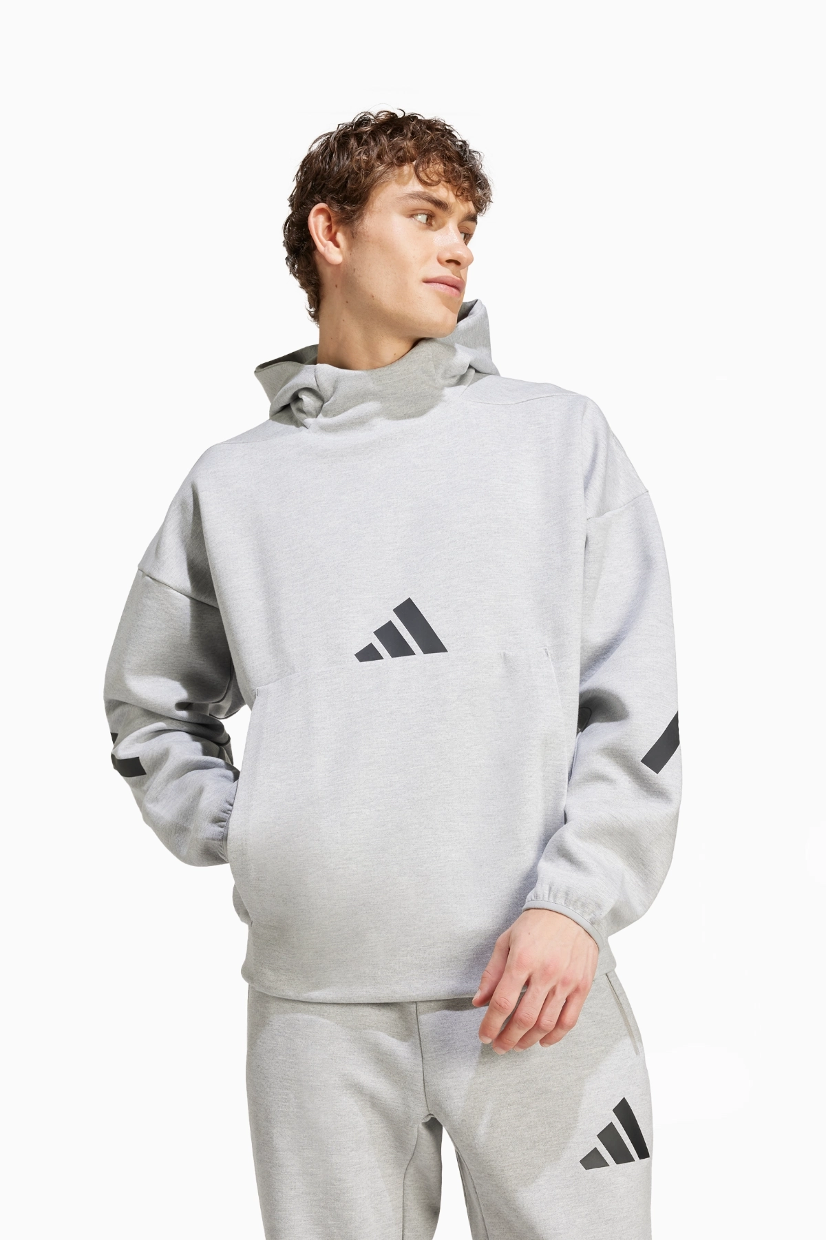 Bluza z kapturem adidas Z.N.E. - Szary