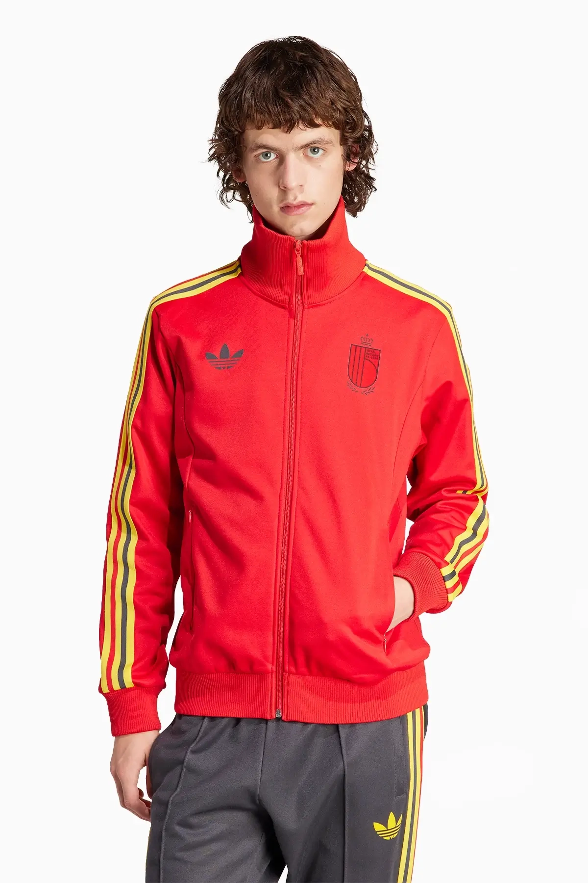 Bluza Reprezentacji Belgii adidas Beckenbauer - Czerwony