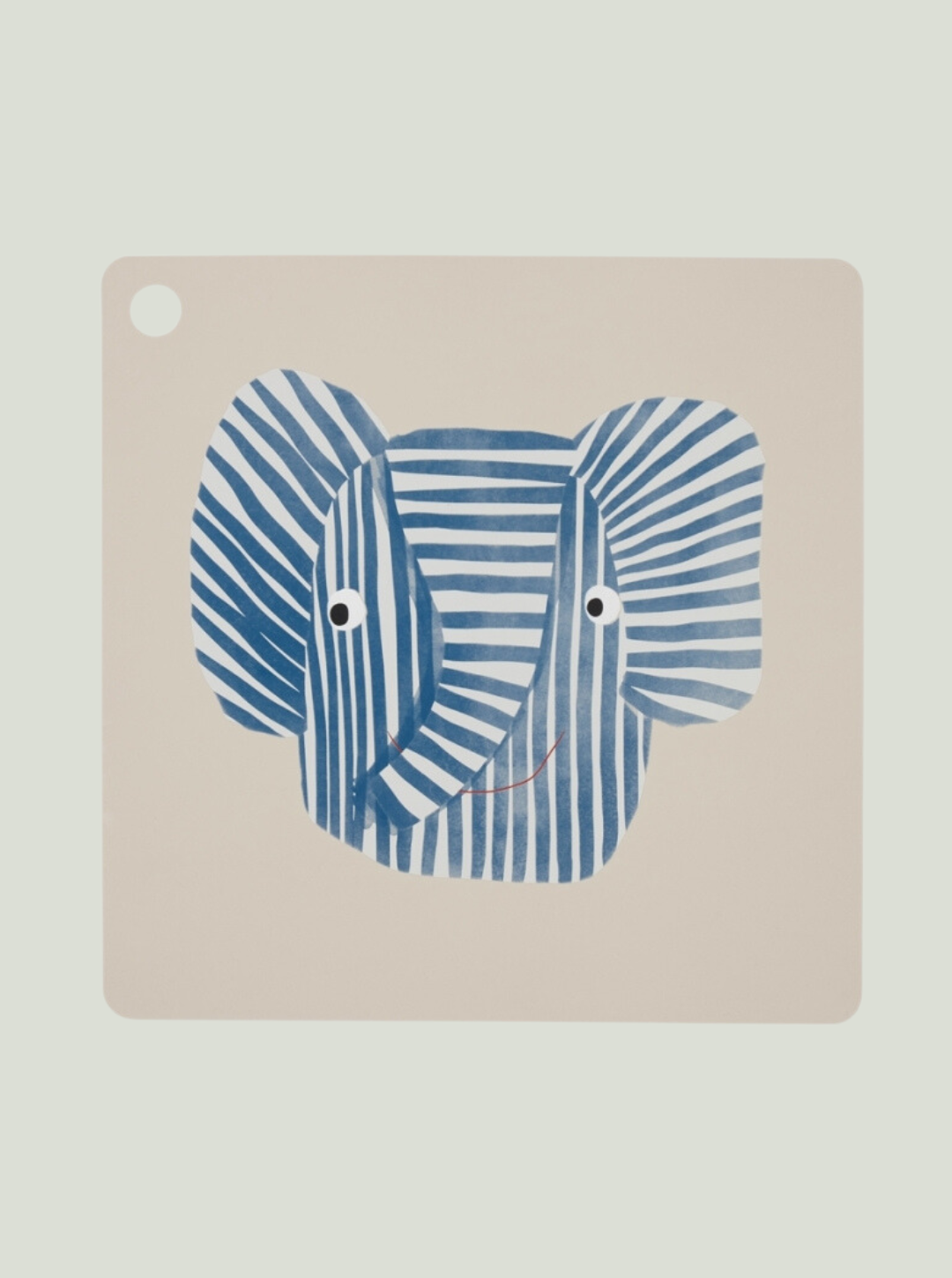 Podkładka Placemat Erik Elephant Blue OYOY