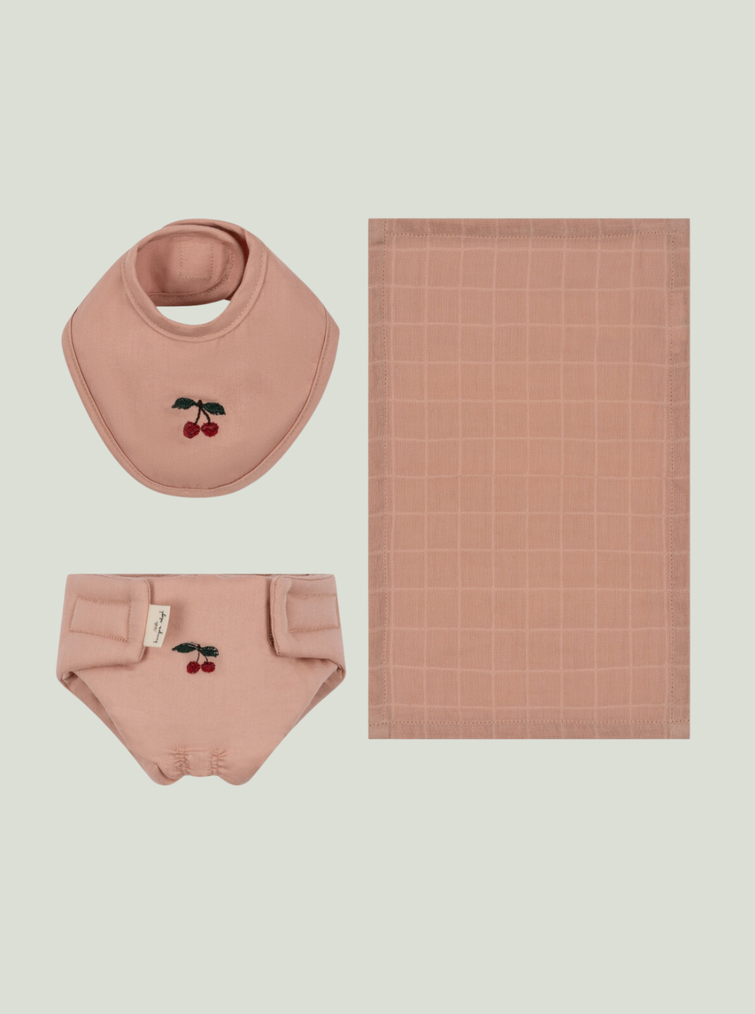 Zestaw ubranek DOLL NURSERY SET MAHOGANY ROSE Konges Sløjd