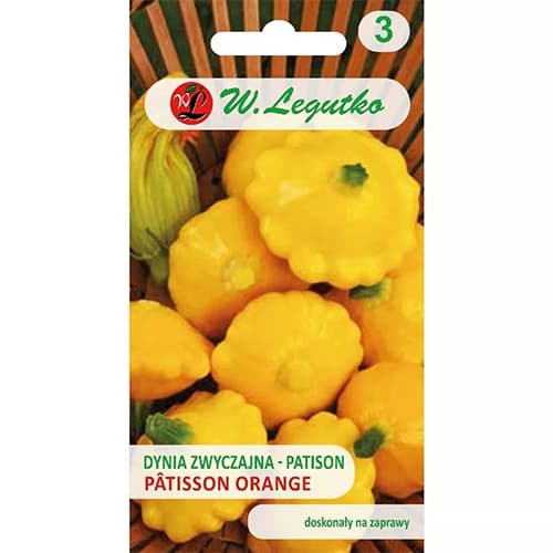 1 szt, Patisson Orange - Samen: Ilość w opakowaniu: 1 g