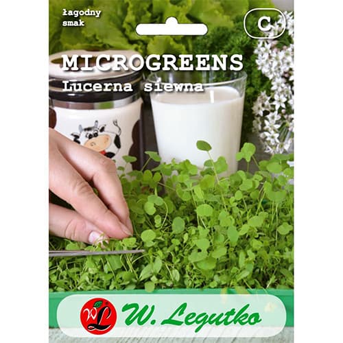 1 szt, Microgreen - Luzerne - Samen: Ilość w opakowaniu: 4 g