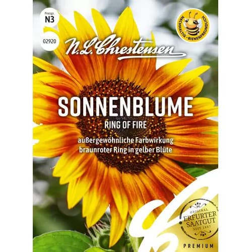 1 szt, Sonnenblume Ring of Fire - Samen: Ilość w opakowaniu: 1 Stück