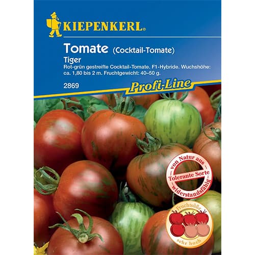 1 szt, Tomate Tiger F1 - Samen: Ilość w opakowaniu: 1 Stück
