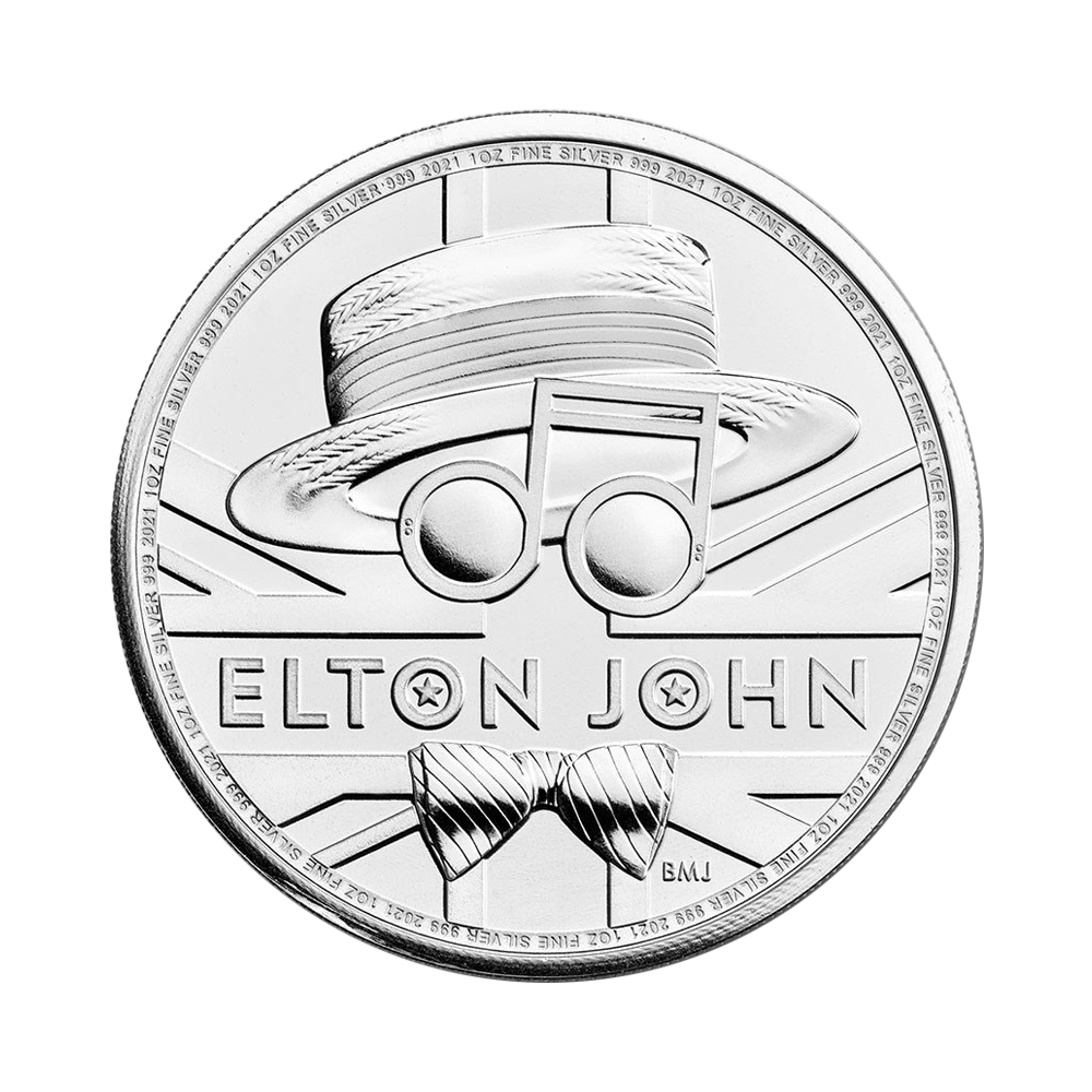 Moneta Legendy Muzyki: Elton John 1 uncja srebra - wysyłka 24 h!