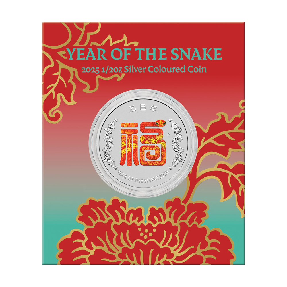Srebrna moneta Snake Fu Prosperity 2025 1/2 uncji - wysyłka 24 h!