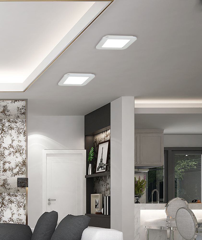 Candellux Nexit plafon 1x10W LED chrom 10-66770