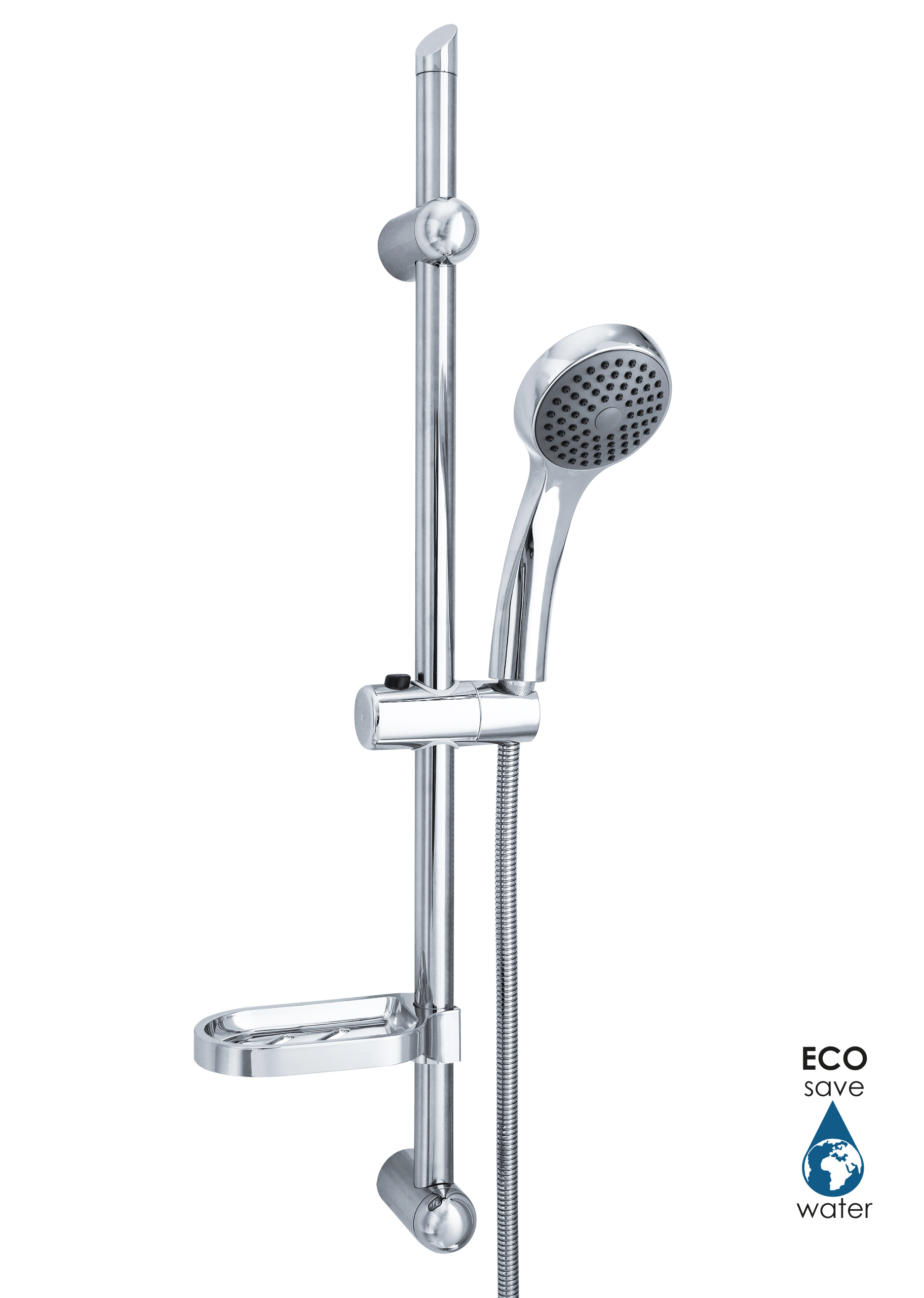 Hyggli Eco Miami zestaw prysznicowy ścienny chrom 14-125