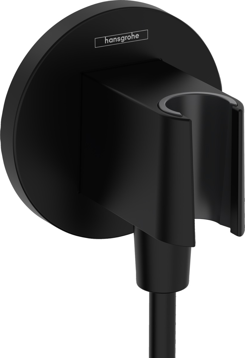 Hansgrohe FixFit S przyłącze kątowe z uchwytem prysznicowym czarny mat 26888670 - Wysyłka w 24h