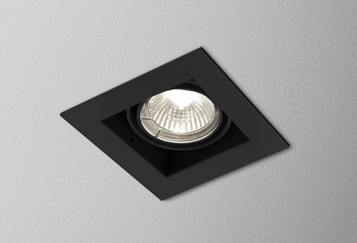 Aqform Squares lampa do zabudowy 1x50W czarna struktura 36811-0000-U8-PH-12
