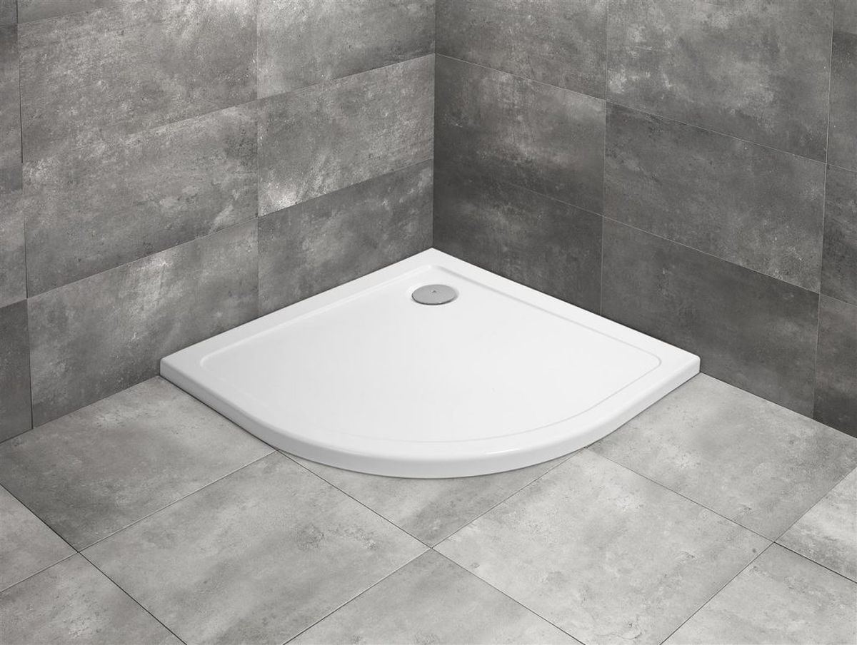 Radaway Doros A brodzik 90x90 cm półokrągły biały SDRA9090-01