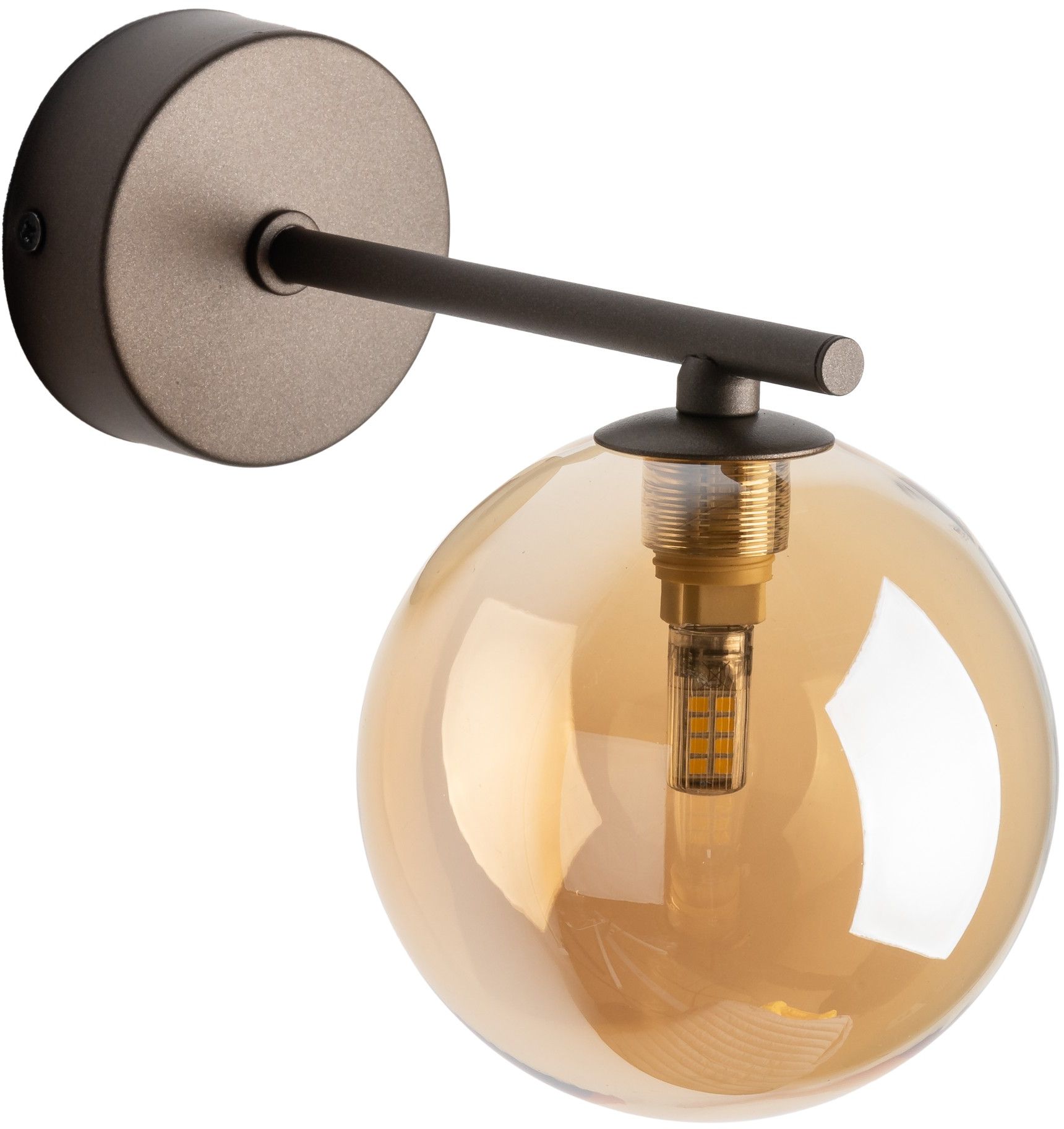 TK Lighting Esme kinkiet 1x6 W brązowy 4527
