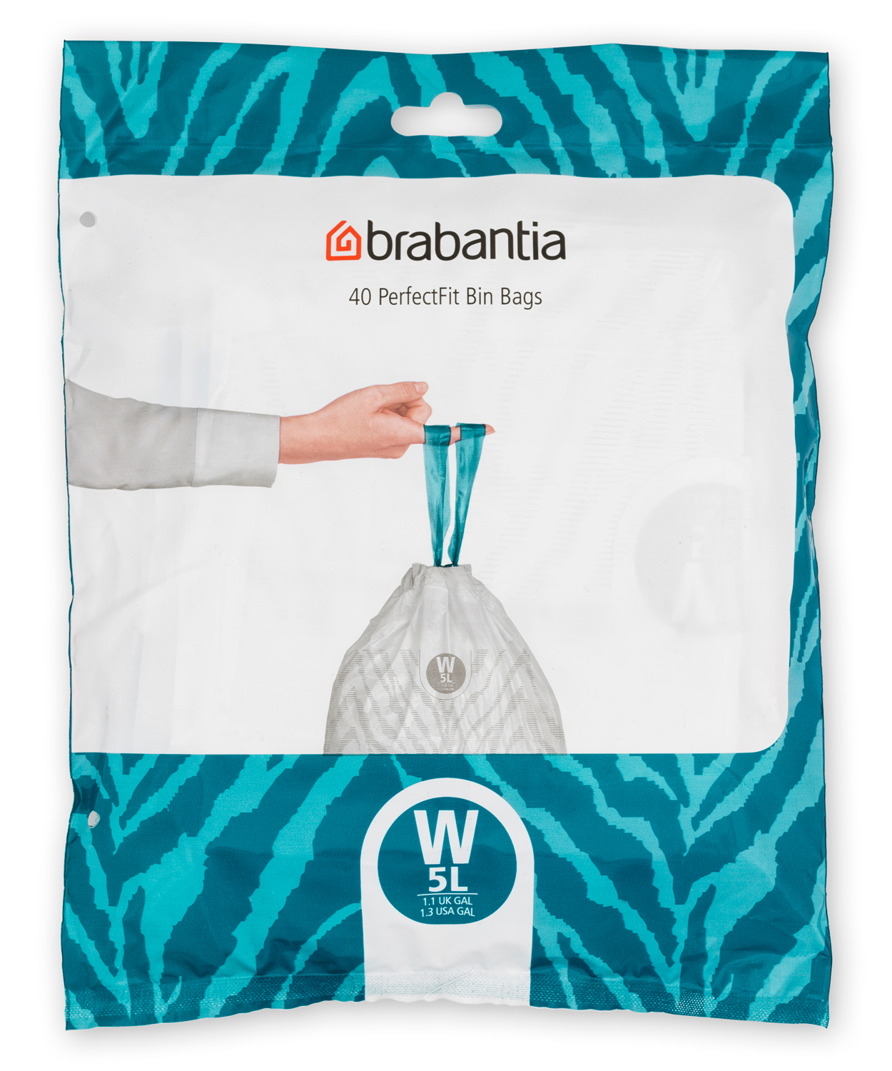 Brabantia PerfectFit worki na śmieci 5 l (40 szt) biały 137846 - Wysyłka w 24h