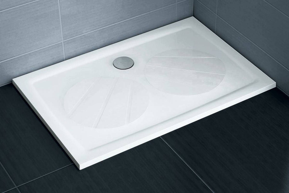 Ravak Galaxy Gigant Pro SET panel do brodzika 100x80 cm prawy biały XA83AP01010