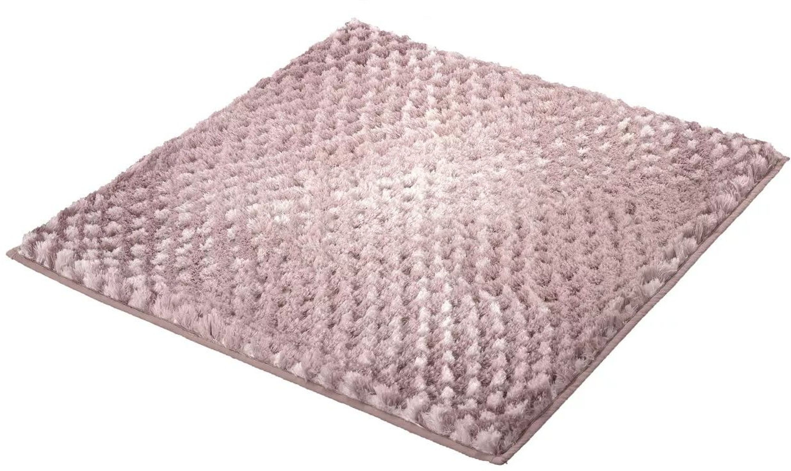 Kleine Wolke Cory dywanik łazienkowy 60x60 cm kwadratowy różowy Old Rose 9121407135