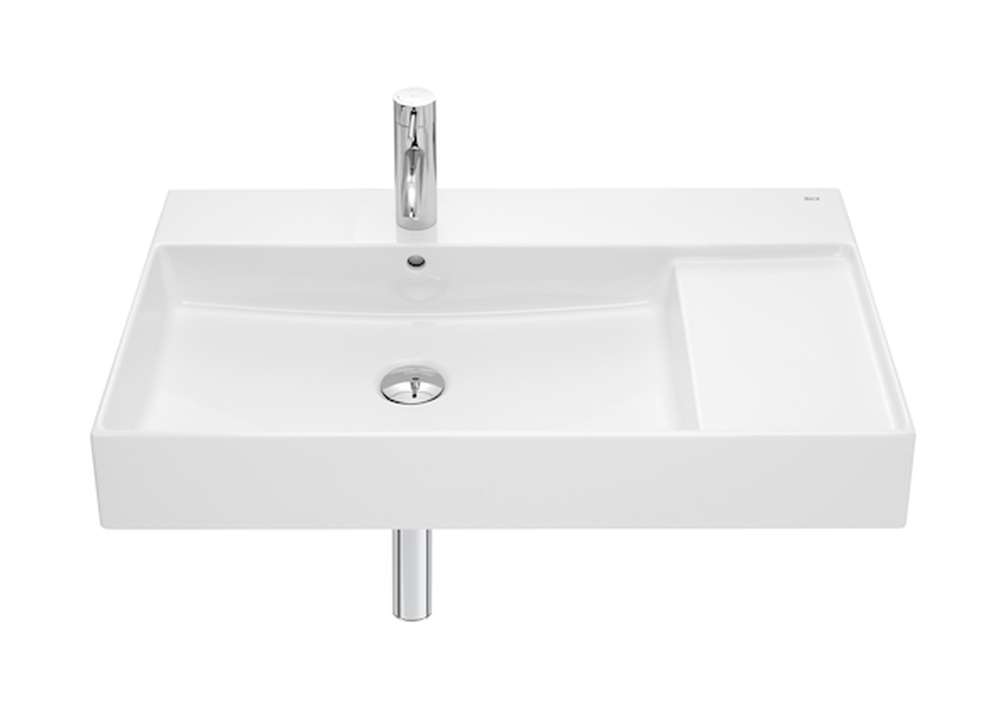 Roca Inspira Square umywalka 80x49 cm ścienna Supraglaze biała A32752BS00