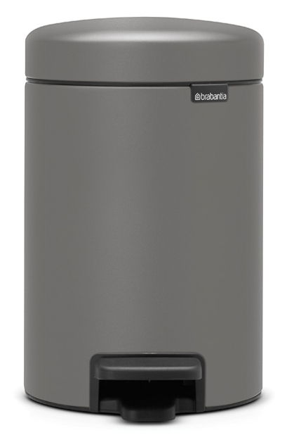 Brabantia NewIcon kosz na śmieci 3 l pedałowy szary 126260