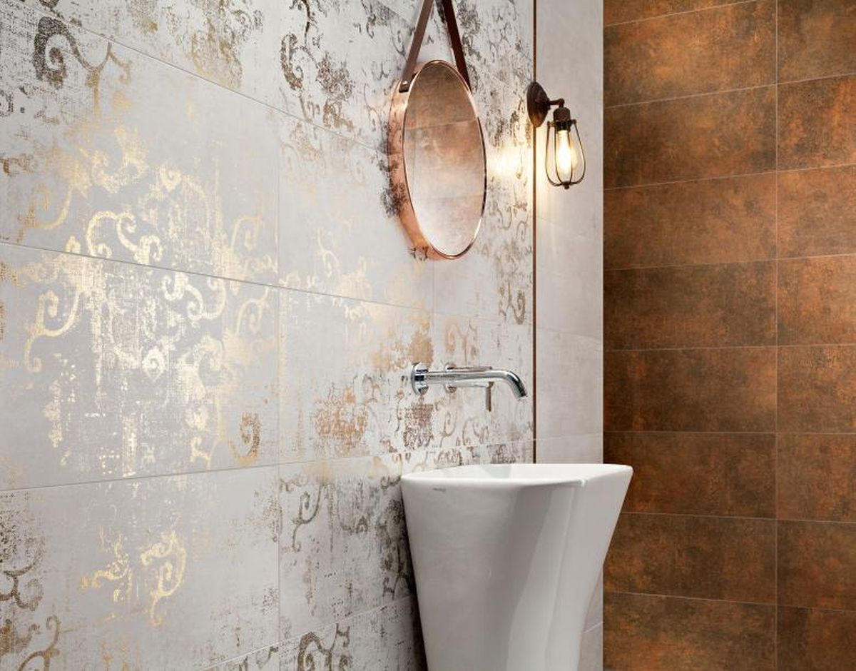 Tubądzin Grey Stain Geo płytka podłogowa 59,8x59,8 cm szara