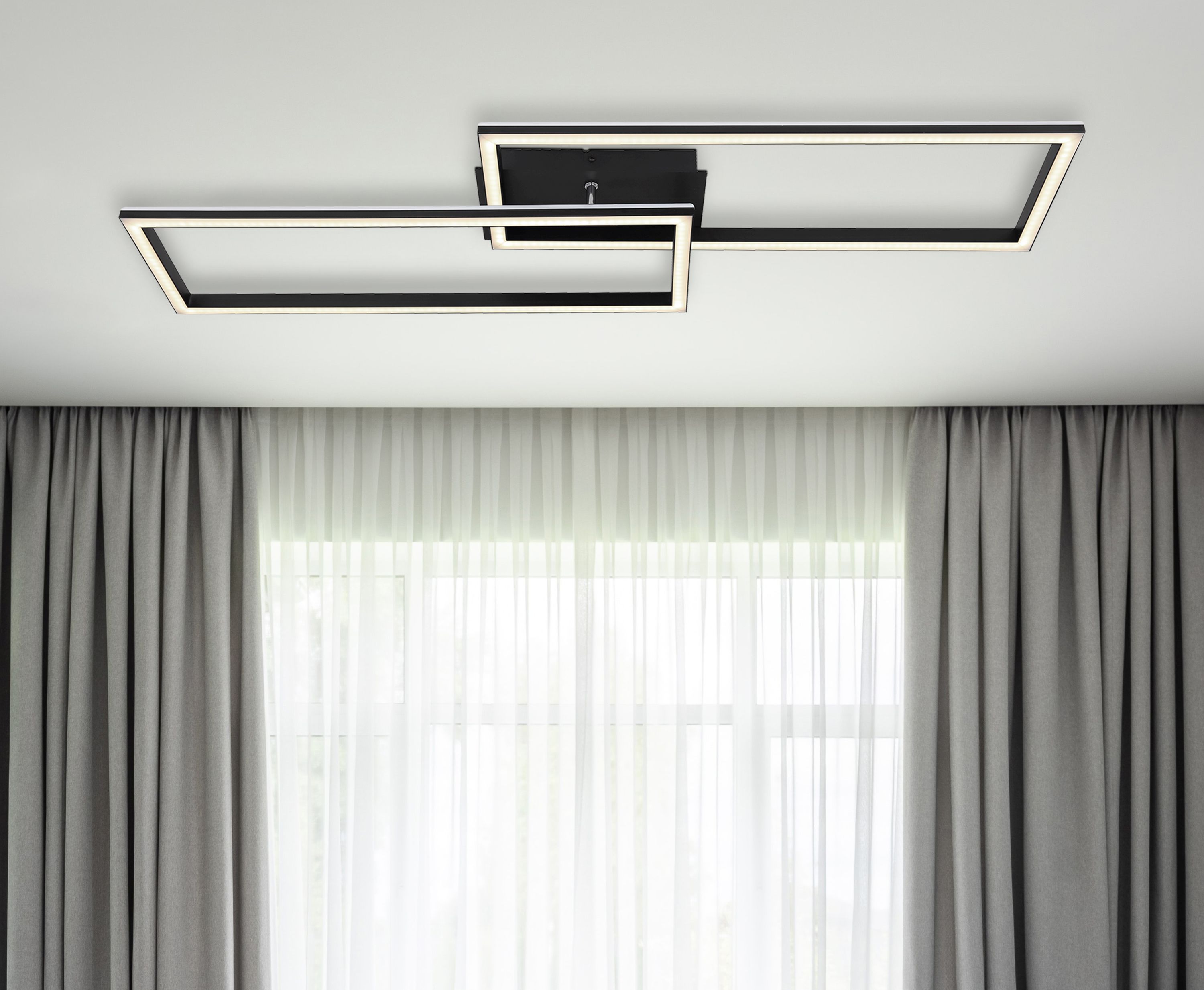 Globo Lighting Jeep lampa podsufitowa 2x40W czarny mat 67278-40