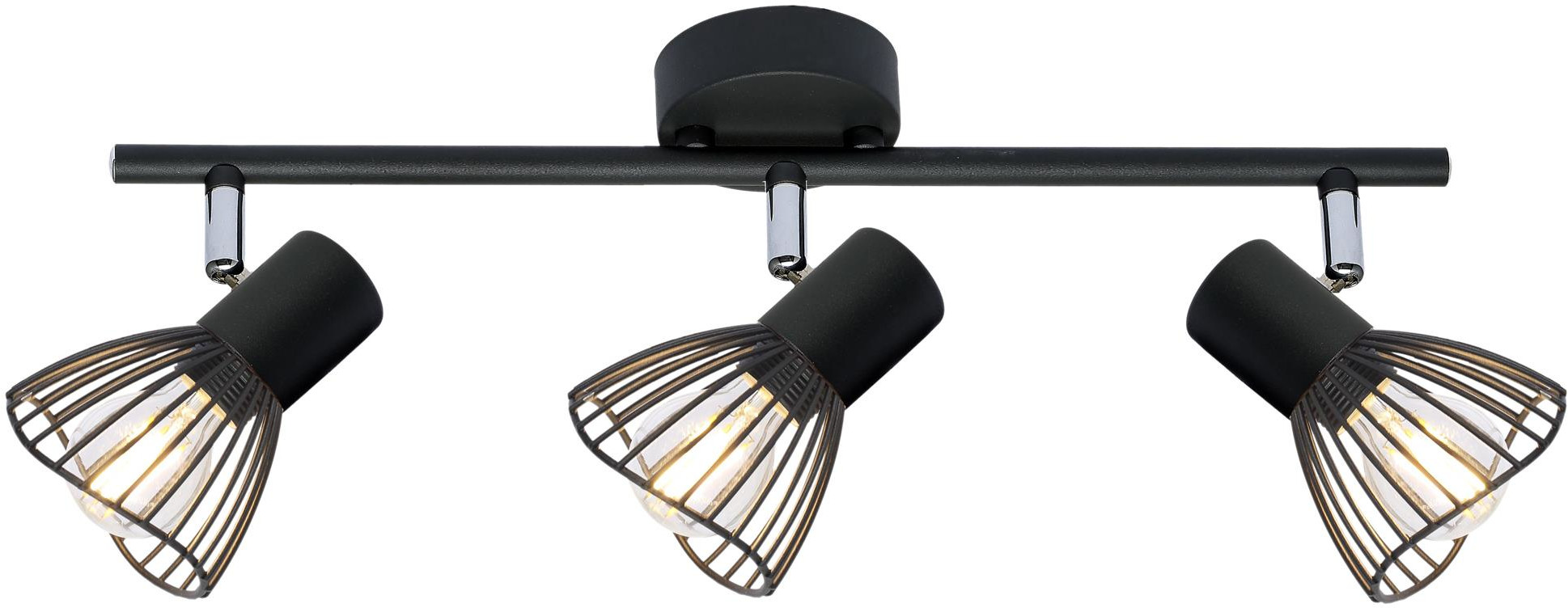 Candellux Fly lampa podsufitowa 3x40W czarna 93-61911