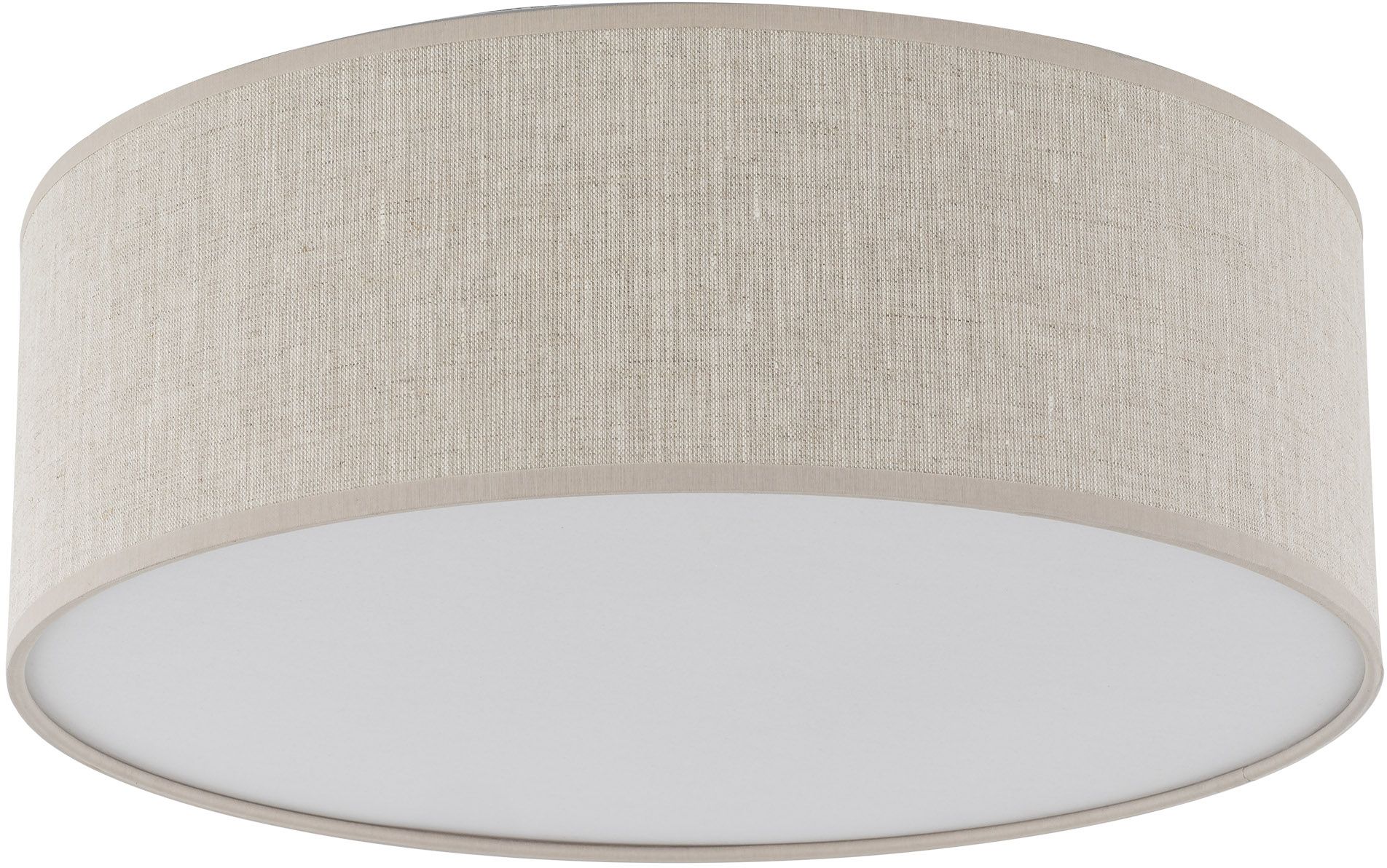 TK Lighting Nicola plafon 4x15 W biały/len 10199 - Wysyłka w 24h