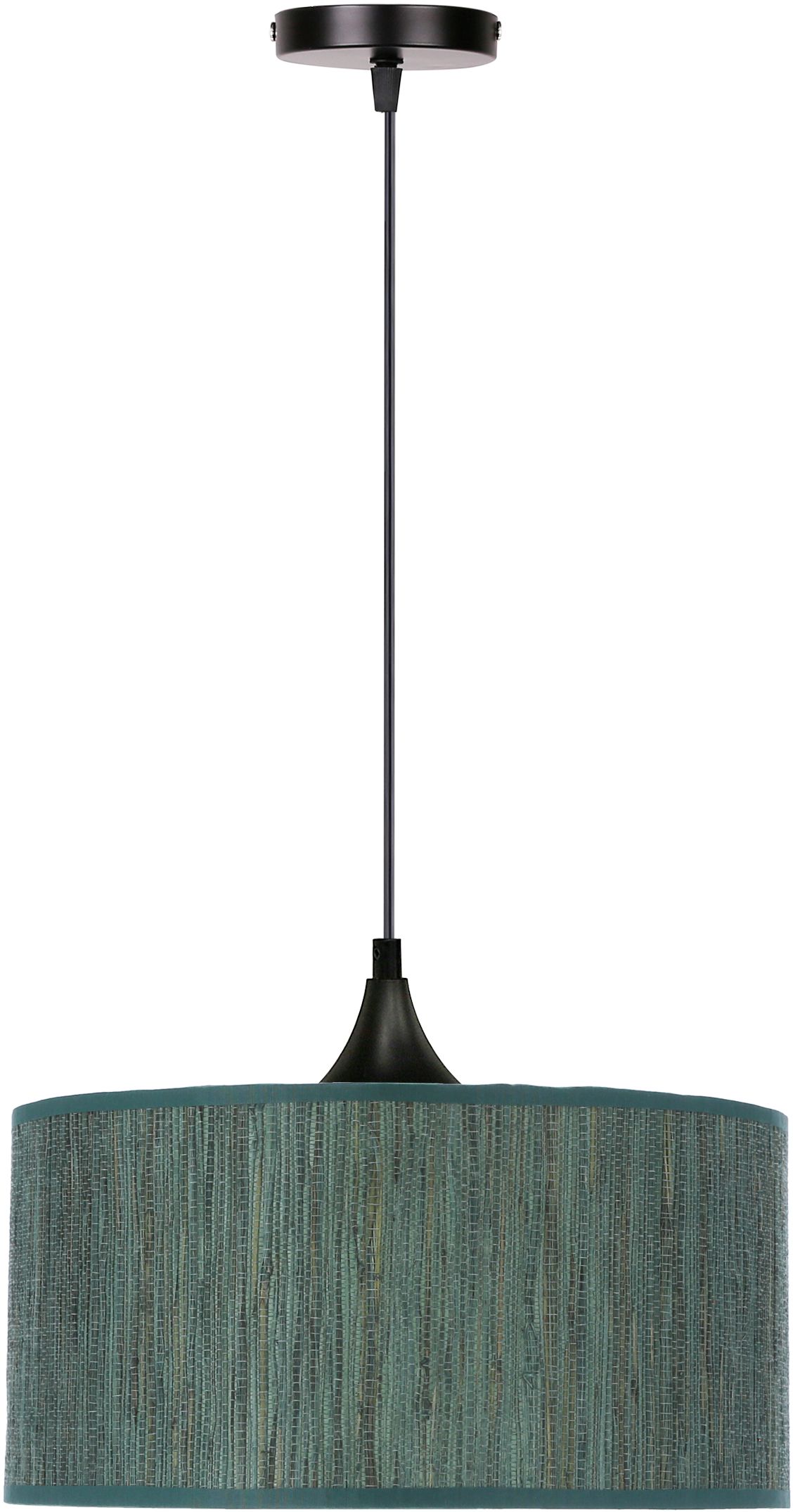 Candellux Patti lampa wisząca 1x60W czarny/zielona plecionka 31-19653 - Wysyłka w 24h
