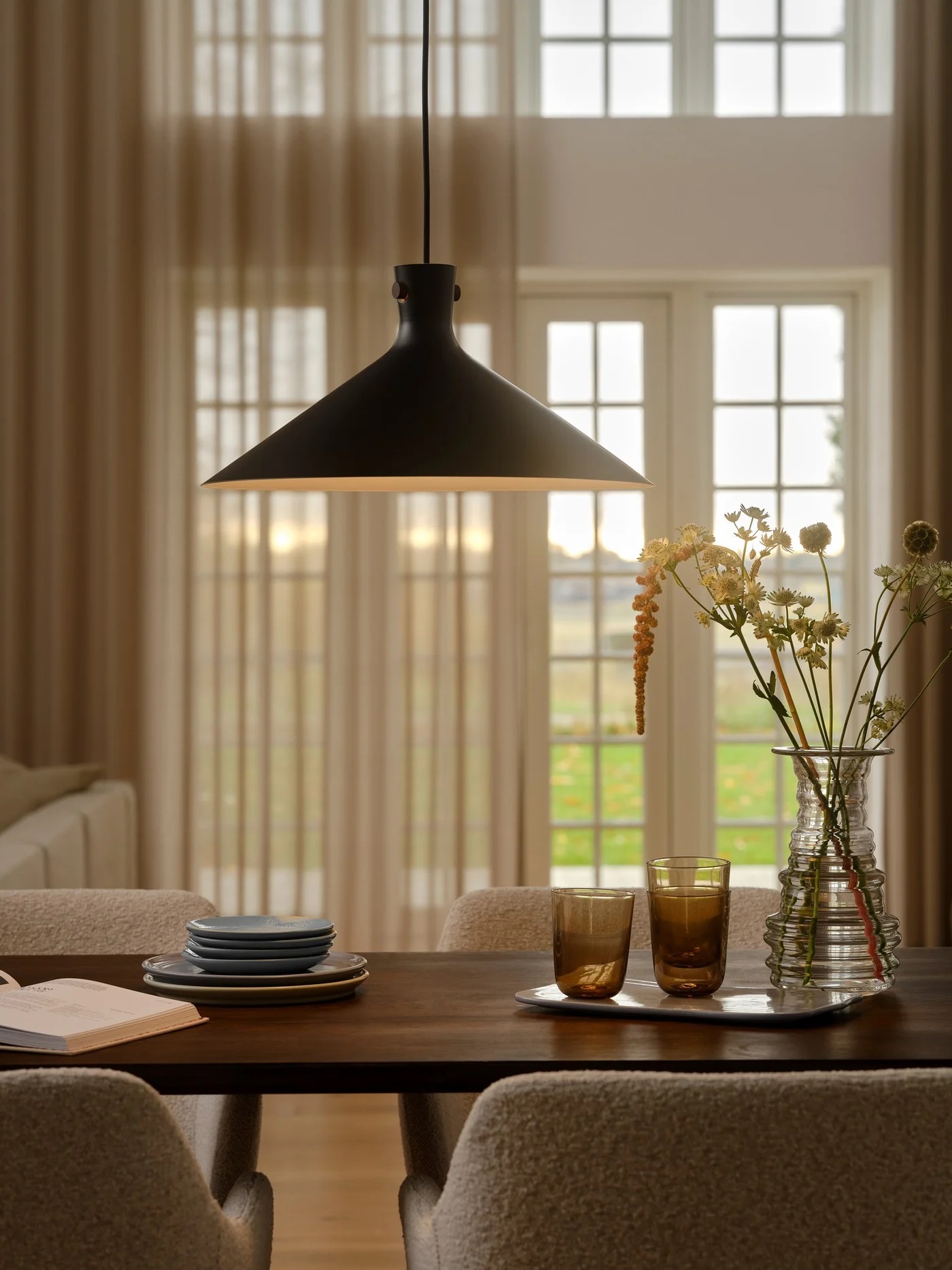 Nordlux Dorina lampa wisząca 1x60 W czarna 2512143003